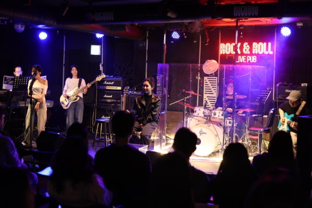 Live band performance